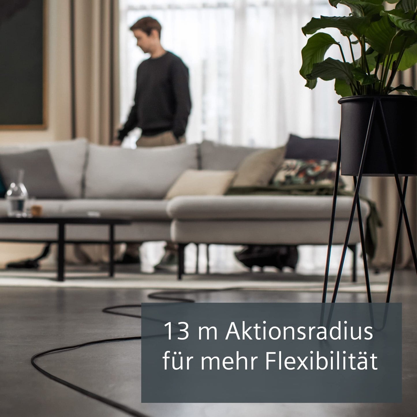 👉 Staubsauger mit Beutel – Leise & leistungsstark, 850 W, ideal für Allergiker mit Hygiene-Filter, Bodendüse für Parkett, Teppich & Fliesen, langes Kabel, Schwarz