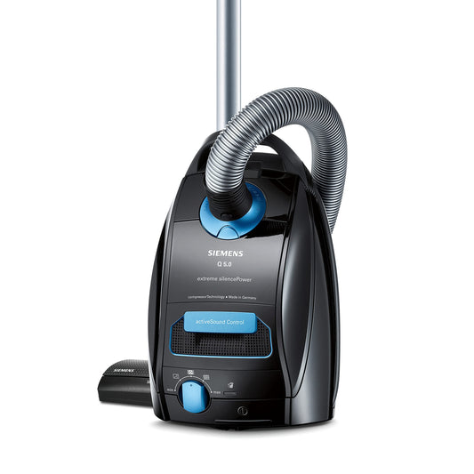 👉 Staubsauger mit Beutel – Leise & leistungsstark, 850 W, ideal für Allergiker mit Hygiene-Filter, Bodendüse für Parkett, Teppich & Fliesen, langes Kabel, Schwarz